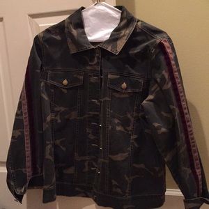 Camo trucker jacket